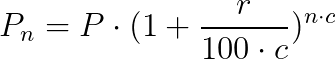 Compound Interest Formula